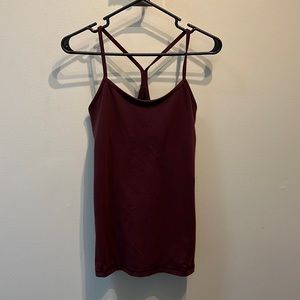 Lululemon Power Y Tank - Bordeaux Drama Size 8